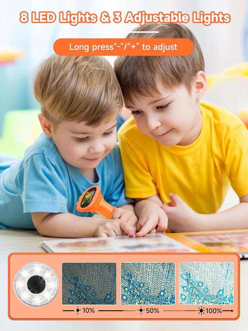 Acoath Microscope for Kids, 1000X Handheld Digital Miniscope with 2.0" Screen, Portable Pocket Microscope Education Toys Christmas Gifts for Age 3 4 5 6 7 8 9 10 Girls Boys - Image 3
